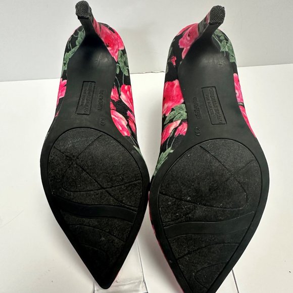 Christian Siriano for Payless Pink Floral Stiletto's size 6 Preowned - Picture 5 of 8